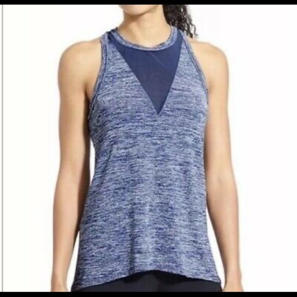 Athleta blue utopia racer back tank XXS